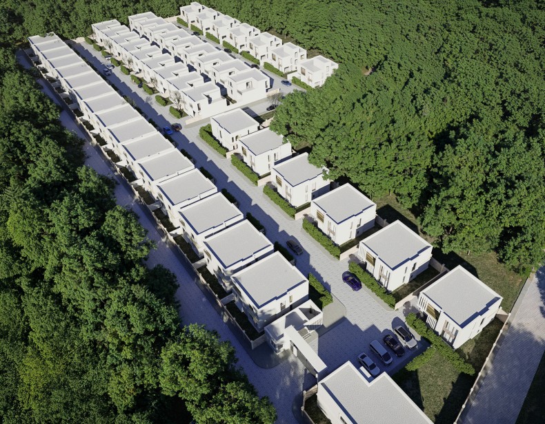 Aerial rendering of Kiserian Skyline Estates community