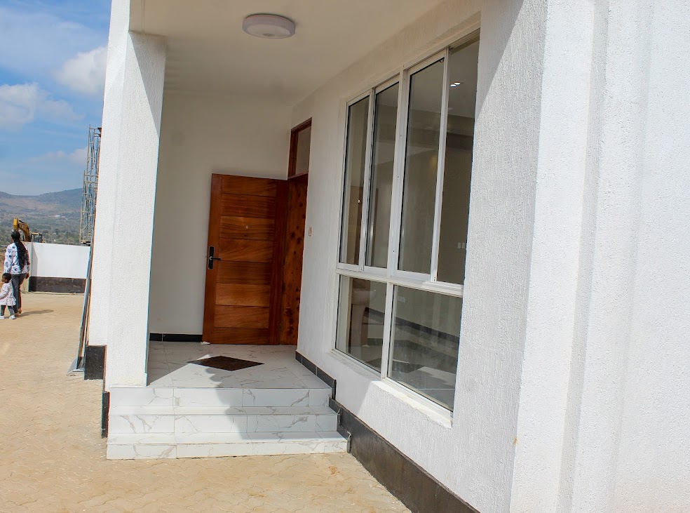 Elegant wooden front door of a Westover Premier home