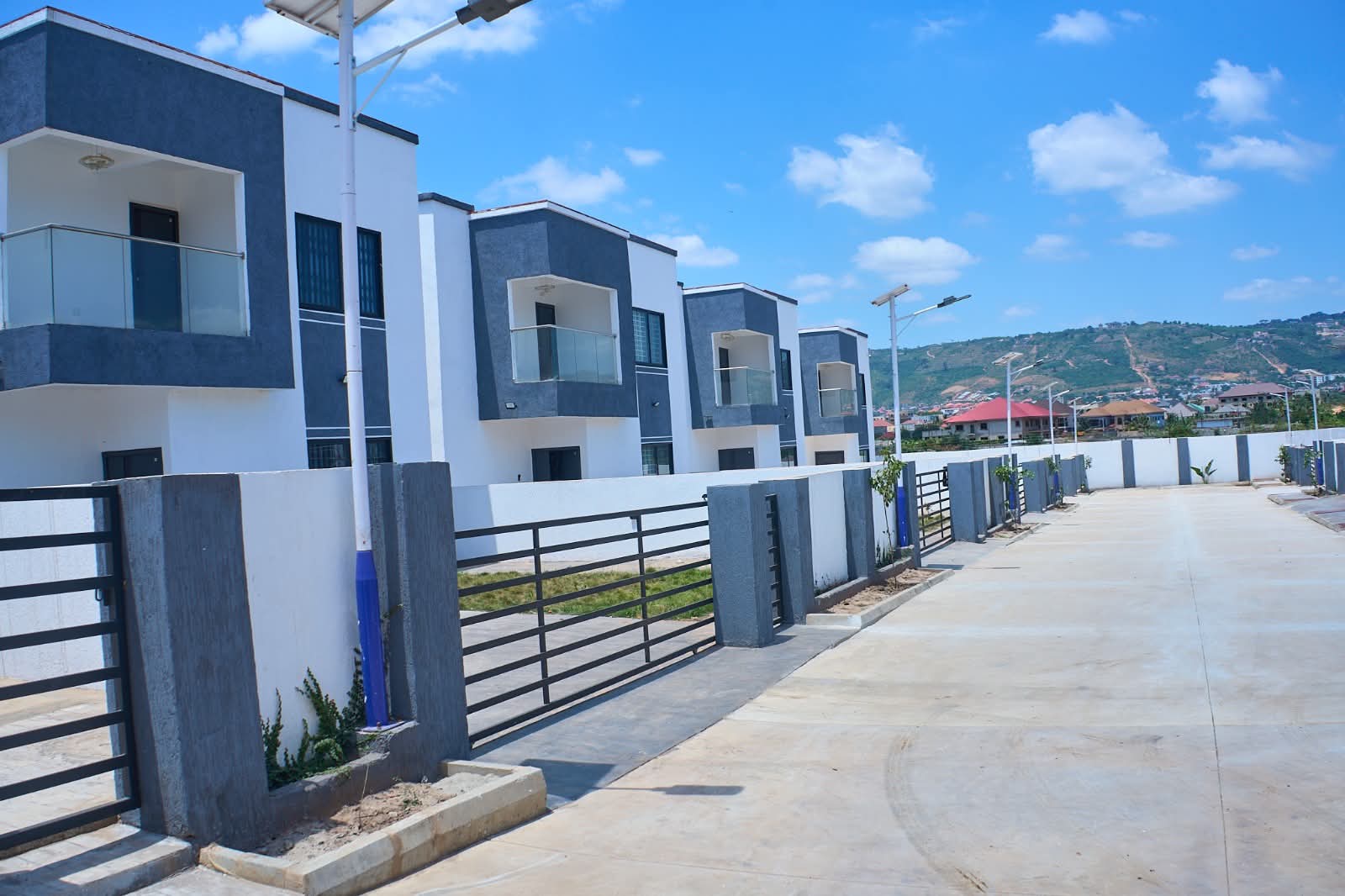 Westover Premier Homes villas along a paved drive